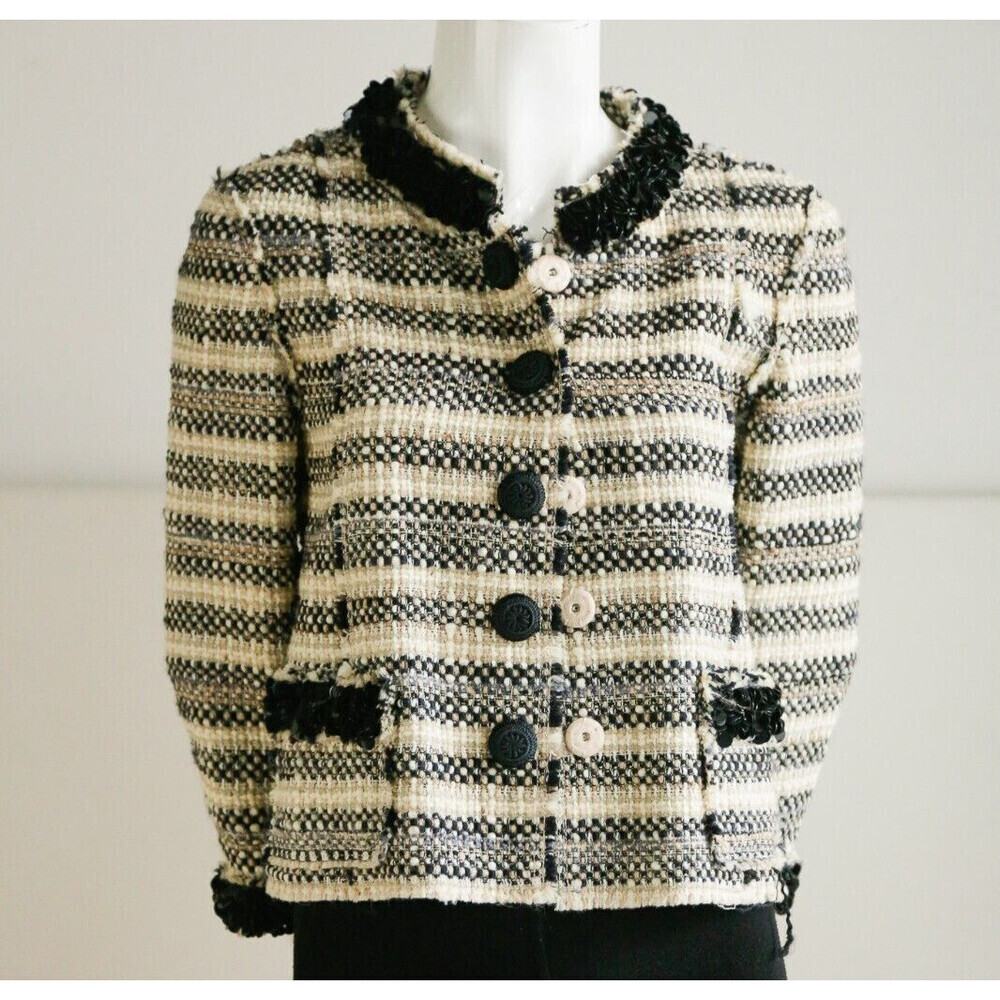 MArc Jacobs Tweed Sequin Detail Classic Blazer 6